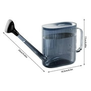 Large Watering Can with Long Sprinkler Nozzle Transparent Plastic Plant Waterer Indoor and Outdoor Garden Use Fine Holes for Gentle Shower Removable Head for Easy Cleaning