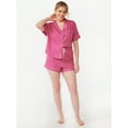 thumbnail image 3 of Joyspun Women's Woven Sleep Shorts, Sizes S to 3X, 3 of 6