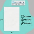 thumbnail image 6 of 1.5 Mil Clear Flat Open Top Poly Bags LDPE Packaging - 5"X24" & (1000 Bags), 6 of 7