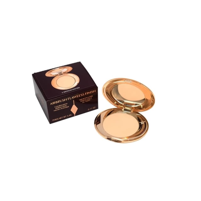 Miniaerógrafo Powder Charlotte Tilbury, acabado impecable, 2 unidades, tamaño mediano