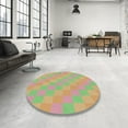 thumbnail image 4 of Ahgly Company Machine Washable Indoor Rectangle Transitional Slime Green Area Rugs, 2' x 4', 4 of 7