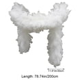 thumbnail image 3 of Detachable Tulle Boa Shawl, White Bridal Ruffle Cape, 11.81x78.74inch, 3 of 7