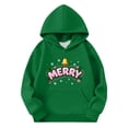 thumbnail image 3 of qelini Christmas Hoodies for Kids Boys Girls 3-15 Years Long Sleeve Fall Sweatshirts Pocket Hooded Top Print Autumn Winter Coat, 3 of 7