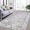Light Blue, variant on Hasoo 10' x 13' Modern Large Area Rug Low-Pile Distressed Area Rug Carpet for Living Room Bedroom, Light Blue