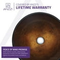 thumbnail image 5 of ANZZI Posh Glass Circular Vessel Bathroom Sink, 5 of 7