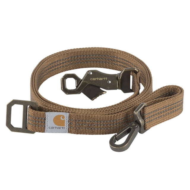 Correa para perro Carhartt marrón/latón cepillado, grande