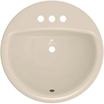 Open Box Proflo Pf194r Rockaway 19" Circular Vitreous China Drop In Bathroom Sink - Off White