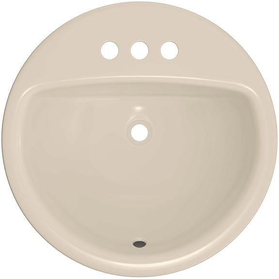 Open Box Proflo Pf194r Rockaway 19" Circular Vitreous China Drop In Bathroom Sink - Off White