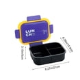 thumbnail image 3 of Sealed Lunch Box Compartment Bento Box,Leakproof Food Container Microwave Safe Lunch Box Storage,Portable Meal Prep Lunch Box With Utensils Container,Student Office Lunch Bento Box Food Container, 3 of 6