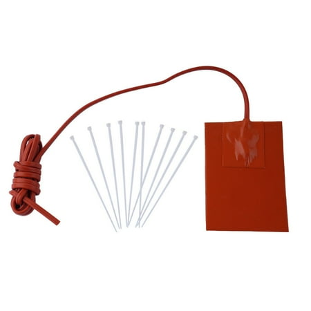 

9*13cm 220V 250W Silicone Heater Mat Pad for Printer Heated Bed Heating Line 2m