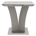 thumbnail image 3 of Napoli Modern Faux Marble/Stainless Steel Accent Table in Gray, 3 of 8