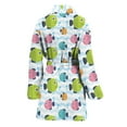 thumbnail image 2 of Cartoon Fish Pattern Women Bathrobe One Size Univeral Fits, Cartoon Film Cute Funny Fashion Lightweight Plush Fleece Long Robe For Women, 2 of 3