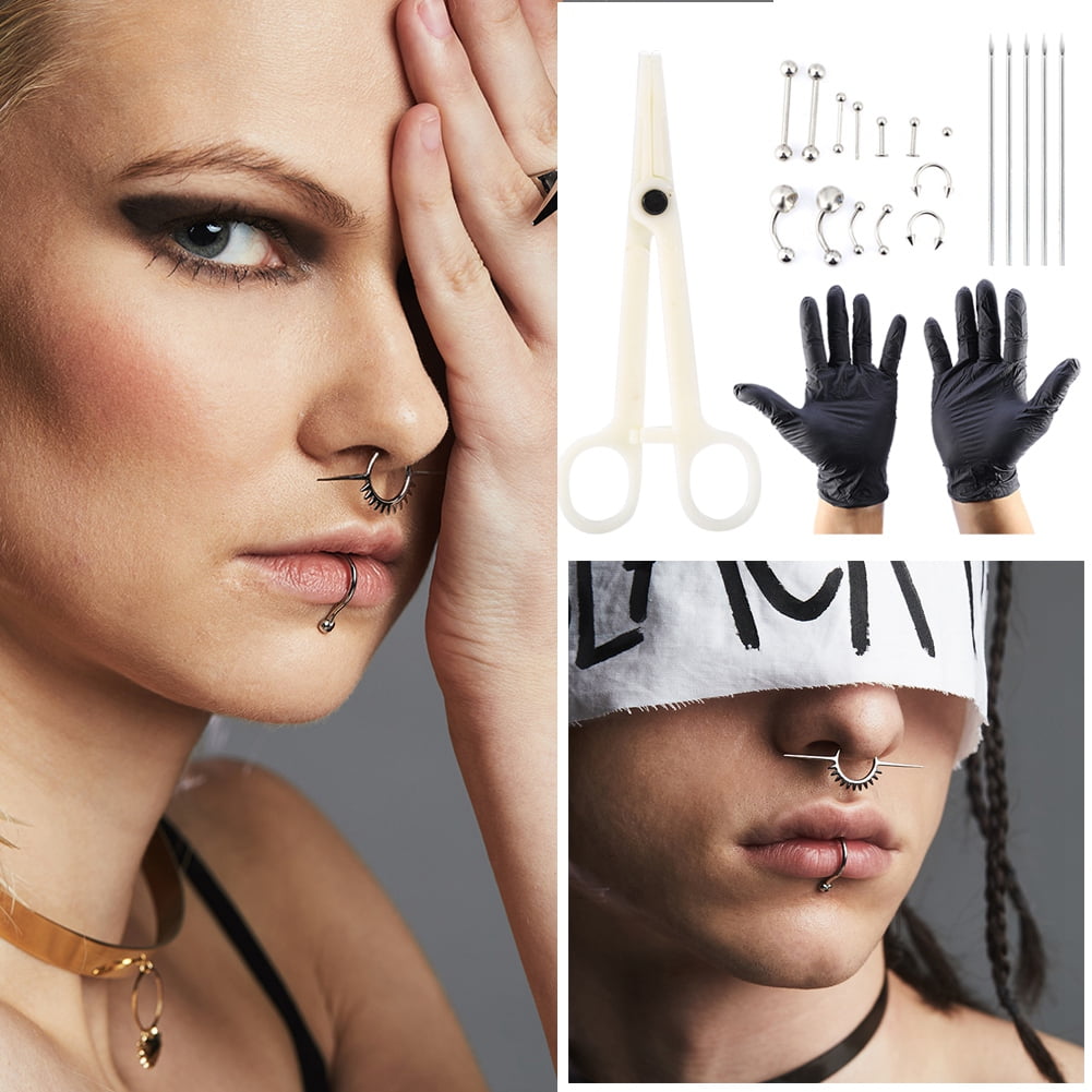 Download Domqga Body Piercing Jewelry,20pcs/set Tongue Nose Belly ...