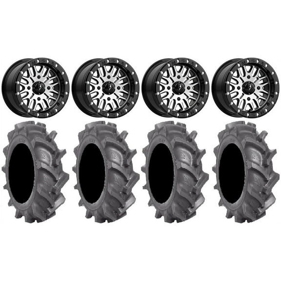 MSA Brute Beadlock 14" UTV Wheels 28" BKT AT 171 Tires Polaris RZR XP 1000 / PRO XP / Ranger XP 900/1000