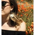 thumbnail image 2 of Bohemian Handmade Fringe Tassel Dangle Drop Statement Earrings for Women, 2 of 7
