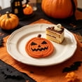 thumbnail image 4 of Halloween Table Mat Macrame Pumpkin Trivet Heat Resistant Absorbent Cotton Cup Pad for Fall Thanksgiving Coffee Table Decor by MPOISVA, 4 of 6