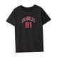 thumbnail image 4 of Camiseta para mujer de verano, trajes clásicos, camiseta con cuello redondo para uso diario, viajes y desplazamientos Negro, 4 of 7