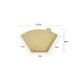 thumbnail image 4 of Papel de filtro de café con forma de abanico cónico: filtros desechables de pulpa de madera sin blanquear para goteo,preparación manual,compatible con máquina, 4 of 8