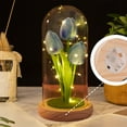 thumbnail image 4 of FHBVT Tulips Night Light Handmade Flower Lamp Bedroom Table Ambiance Light Romantic DIY Decor,Adjustable LED Lights Creates Cozy Atmosphere,Ideal Gift for Couple Girls Bedroom Living Room Decoration, 4 of 7