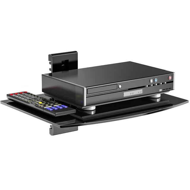 Estante flotante para centro de entretenimiento WALI CS201B, color negro