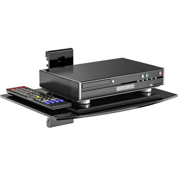 Estante flotante para centro de entretenimiento WALI CS201B, color negro