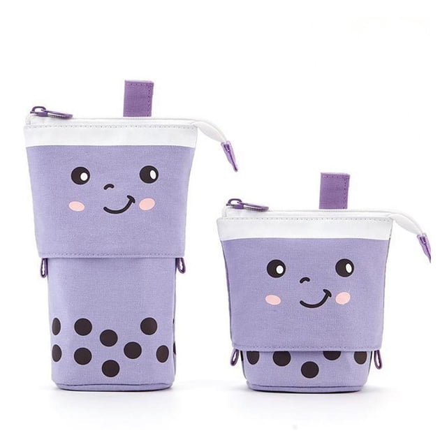 Estuche De Papelería Telescópico Estuche Para Lápices De Alta Capacidad Estuche Para Lápices Milktea Para Estudiante Vogacara EL016471-02