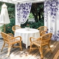 thumbnail image 4 of Outdoor Curtains for Patio Waterproof, Purple Eucalyptus Leaves Outdoor Privacy Panels Grommet, Spring Summer Botanical Blackout Outside Curtains for Porch/Cabana/Pergola/Gazebo 54"x108", 1 Panel, 4 of 8