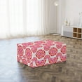 thumbnail image 3 of Valentine's Day Foldable Mattress, Hearts in Circles, 74.8" x 35.4", Vermilion Pink, by Ambesonne, 3 of 6