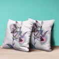 thumbnail image 4 of Waterflower Indoor/Outdoor Pillow with Removable Cover in Pink Blue Brown26x26, 4 of 5