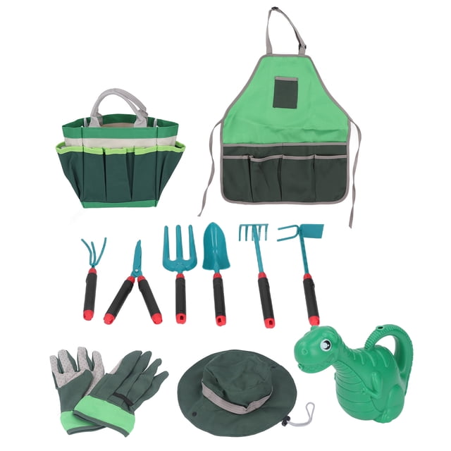 Juego de jardinería para niños, 11 Uds., desarrolla la capacidad de coordinación, tela de desarrollo Social, herramientas de jardinería para juegos de rol