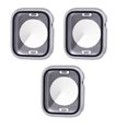 thumbnail image 1 of 3 Pack Waterproof Apple Watch Case for Series 8 & 7 Screen Protector 45mm, 360 Protective Glass Face Cover + Back Bumper for iWatch Accessories 45 mm, starlight, 1 of 5