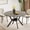 7-vintage Gray, variant on 42" Round Dining Table for 4, Farmhouse Kitchen Table with Storage, Space Saving Circle Dinner Table, Rustic Kitchen & Dining Room Tables with Metal for Kitchen, Living Room, Dining Room