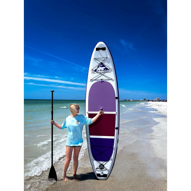 ROC Outdoors Polar Series 10ft Paddle Board, Inflatable SUP with