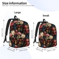 thumbnail image 4 of Balery Rose Flowers Vintage Canvas Backpack for Men and Women - Large Capacity, Durable Travel Laptop Bag for School, Work, Hiking, and Outdoor Activities, 4 of 7