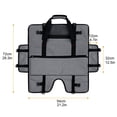 thumbnail image 4 of Seitruly Estuche de transporte de pantalla de computadora portátil de tela esmerilada Bolsa de almacenamiento de cable de alimentación Carpetas de archivos Gris, 4 of 6