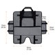 thumbnail image 5 of Cateissary Estuche de transporte para pantalla de ordenador portátil de tela esmerilada, bolsa de almacenamiento con asa de elevación Carpetas de archivos Gris, 5 of 6