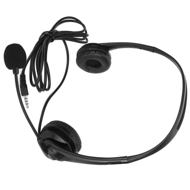 Service Headset, Professional Design Ergonomic Design USB Headphone Plug and Play Noise Canceling for Laptop for Desktop Computer 3.5 mm,USB
