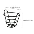 thumbnail image 2 of DEEPCRAFF 1Pc Fried Chicken Dish Container French Fry Silver For Home Use, 2 of 6