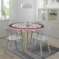 thumbnail image 2 of 4th of July Tablecloth Elastic Fitted Tablecloth Round Patriotic American Flag Tablecloth Washable Table Cover Reusable Memorial Day Tablecloth for Home Party Picnic Fit Table 40-44 inch, 2 of 8