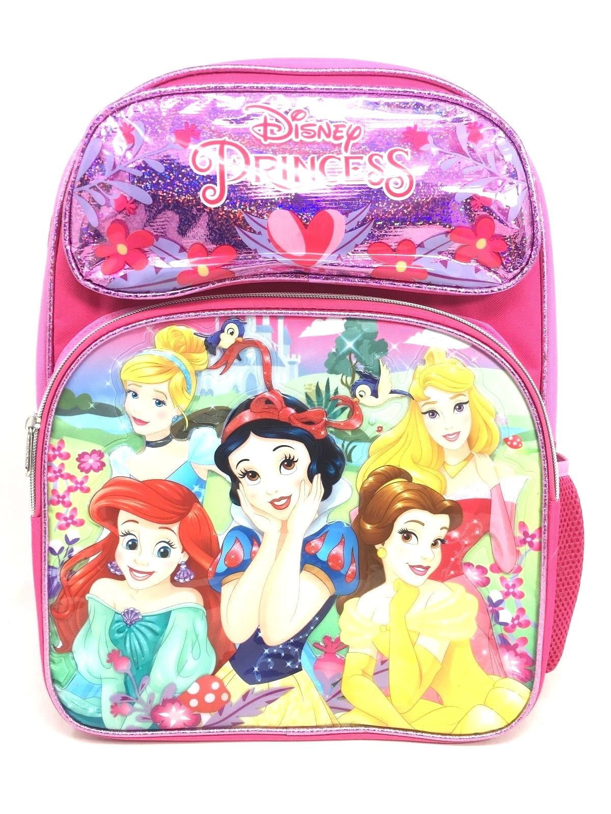 2018 Disney Princess 16" Shine Pink Color Large Backpack