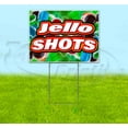 thumbnail image 1 of Jello Shots (18" x 24") Yard Sign, Includes Metal Step Stake, 1 of 6