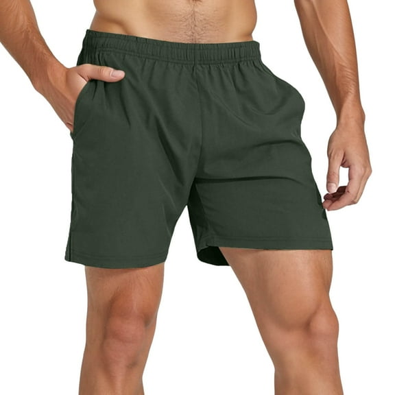 Tech Shorts – Athletic Gym Fit 5 Inch Shorts Men's Summer Shorts Baggy Shorts With Pockets Elastic Waistband Cargo Leisure Shorts