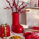 thumbnail image 1 of Jarrón de cerámica decorativo navideño con forma de bota, florero rojo y verde con forma de zapato, adorno de escritorio, decoración para el hogar y la oficina, suministros para fiestas., 1 of 5