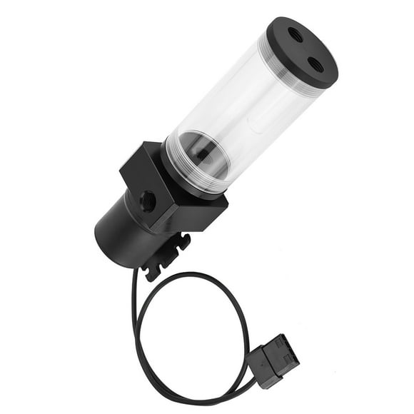 PC Water Cooling Pump, 19W Pump G1/4 Acrylic Computer DIY Water Cooling Water Cooling Kit Cooling Water Pump With Cylinder Reservoir for PC CPU Liquid Cooling
