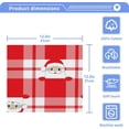 thumbnail image 5 of GZHJMY Christmas Santa Claus Washcloths 6 Pack, Super Soft Absorbent Cotton Baby Face Towels, Washable Reusable Fingertip Towel for Bath Gym Hotel Spa, 12 x 12 Inch, 5 of 7
