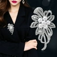thumbnail image 2 of Fashion Scarf buckle anti-exposure alloy diamond pearl brooch rhinestone clothing pin corsage-30, 2 of 5