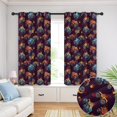 thumbnail image 2 of Monster Cartoon Truck Black Pattern Blackout Curtains,Triple Weaved Fabric,Thermal Insulated,Room Darkening,Grommet Top,2 Panels,52x84in(132x213cm), 2 of 6