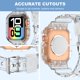 thumbnail image 4 of Correa para Apple Watch XYF transparente de 46 mm con funda protectora, 4 of 7