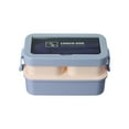 thumbnail image 2 of Kitchen Accessories Qwtwty Bento Box Lunch Containers for Work Leak-Proof with 3 Compartments Paste Container Men Woman Microwave Dishwasher-Safe, 2 of 8