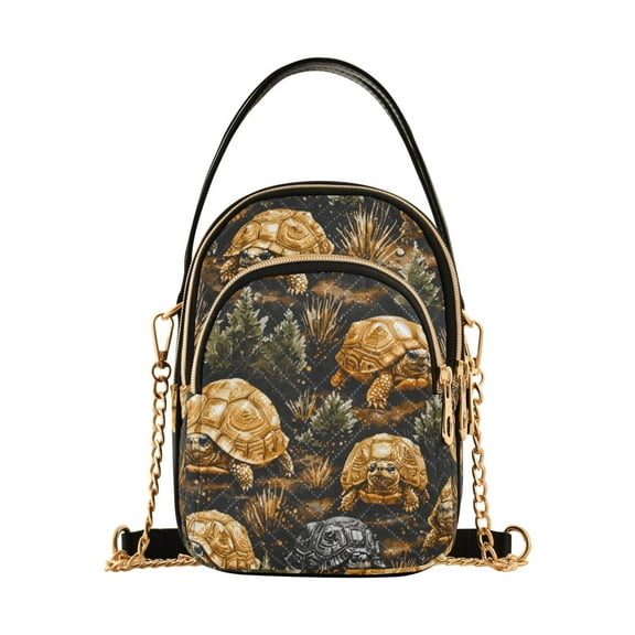 joogoo Women Turtles Chain Crossbody Bags Shoulder Handbag Phone Purse
